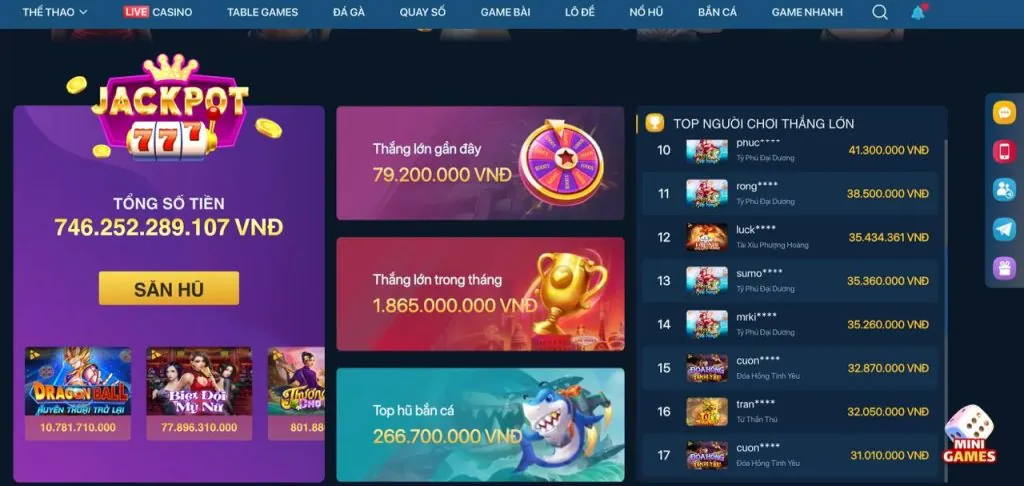 Chương trình hoàn trả win5501 casino